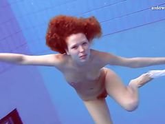 JerkMania presents: Matrosova hot ginger pussy in the pool