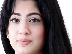 JerkMania presents: Cute curvy beauty makes her porn debut