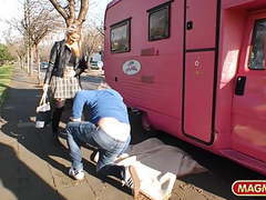 JerkMania presents: Chubby german girl mia bitch gets fucked by an old man