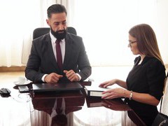 JerkMania presents: Erotic fucking in the office with gorgeous secretary eveline dellai