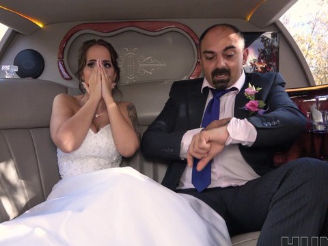 JerkMania presents: Busty bride jennifer mendez gets ass fucked in back of the limo