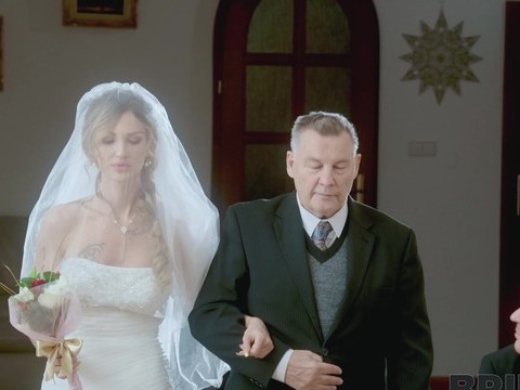 JerkMania presents: Newly wedded bride olivia sparkle gives head and gets fucked