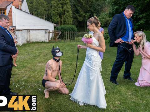 JerkMania presents: Bride4k. lovely love scene. hot sex with andrea