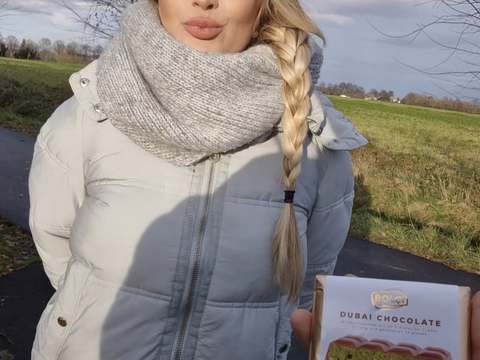 JerkMania presents: I blow and fuck a stranger for the last dubai chocolate from the discount store - risky public sex - litclit