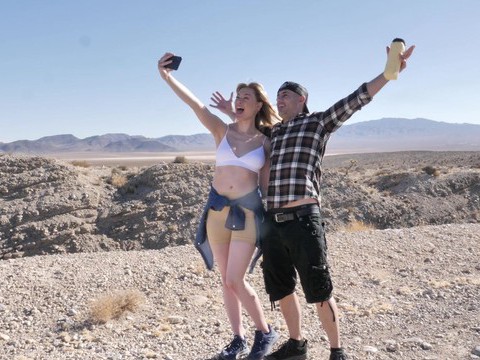 JerkMania presents: Amber moore enjoys while giving her lover a good blowjob