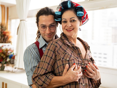 JerkMania presents: First ass fucking with mature stepmom