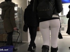 JerkMania presents: Jeny smith  camel toe white leggings