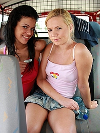 JerkMania presents: Naughty young Ellis and her hot friend share a hard cock