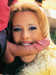 JerkMania presents: Blonde Cora Works Hard With Mouth and Ass to Get a Facial