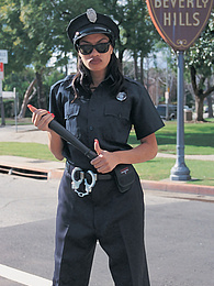 JerkMania presents: Cherry Lee, This Corrupt L.A. Cop Takes What She Wants
