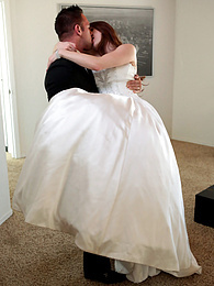 JerkMania presents: Bride with big fake tits Veronica Vain gets her trimmed pussy nailed deep