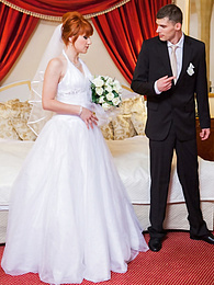 JerkMania presents: Redhead Czech bride Lucy Bell getting double fucked on her wedding day