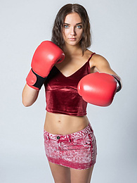 JerkMania presents: Sexy Ukrainian belle Oxana Chic strips off her clothes and poses nude in a gym